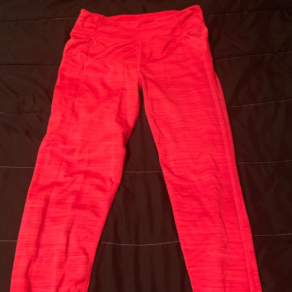 Soft red leggings :)